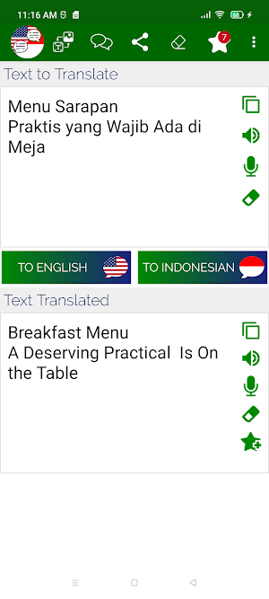 Indonesian English Translator Screenshot 3