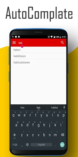 Deutsche Konjugation Screenshot 2