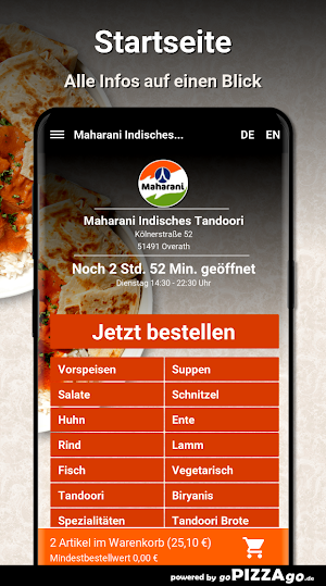 Maharani Indisches Tandoori Screenshot 1