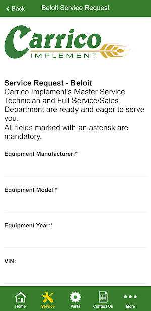 Carrico Implement Co. Inc. Screenshot 2