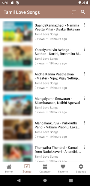 Tamil Love Songs Screenshot 2