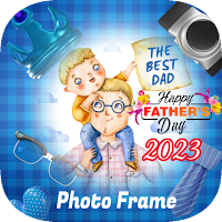 happy fathers day photo frame