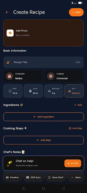 Kitchen Diary Screenshot 3