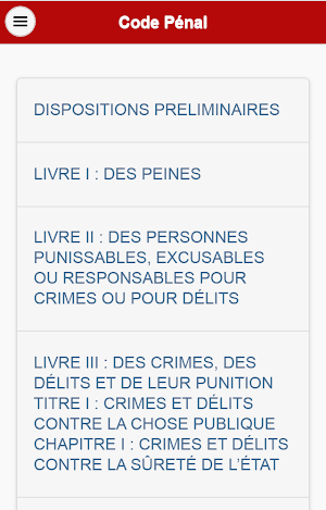 Code Pénal de la Guinée Screenshot 0