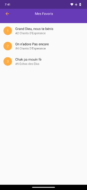 Chants D'Esperance Screenshot 3