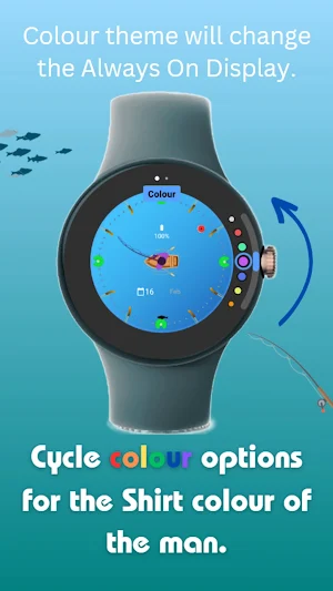 Calm Fishing Watch Face Screenshot 2