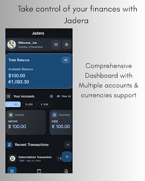 Jadera–Personal & Group Budget Screenshot 0
