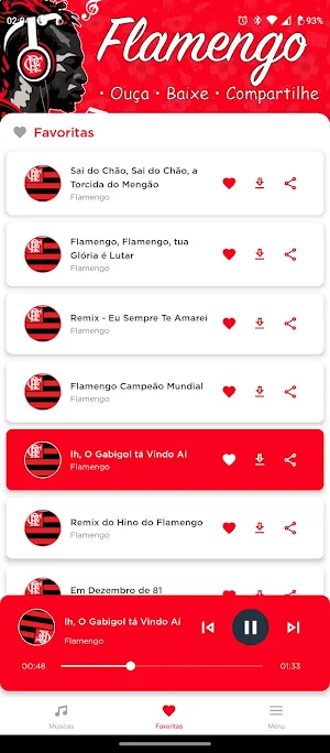 Músicas do Flamengo Screenshot 1