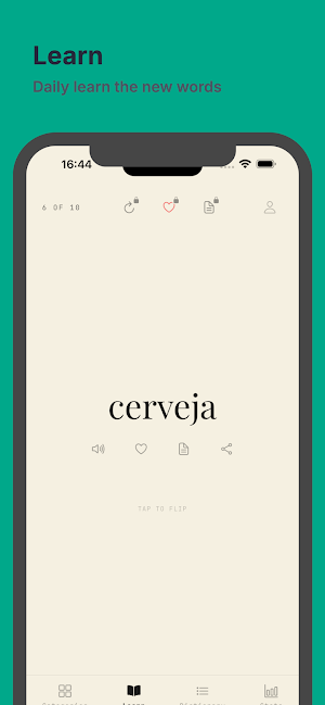 Portuguese Vocabulary Screenshot 3