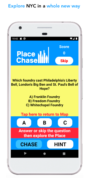 PlaceChase FiDi Screenshot 2