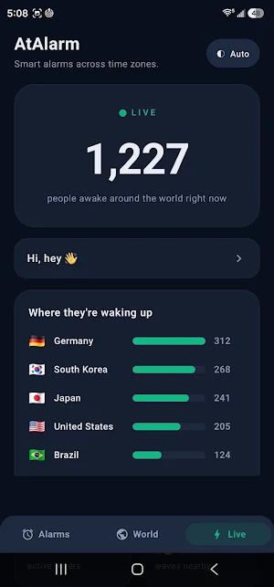 AtAlarm: Timezone Alarm Screenshot 3