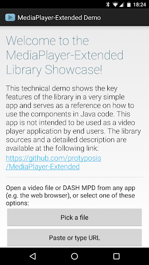 MediaPlayer-Extended Demo Screenshot 0
