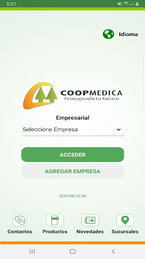 COOPMEDICA App Empresarial Screenshot 0