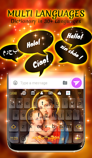 Holy Mary Animated Keyboard + Live Wallpaper Screenshot 2