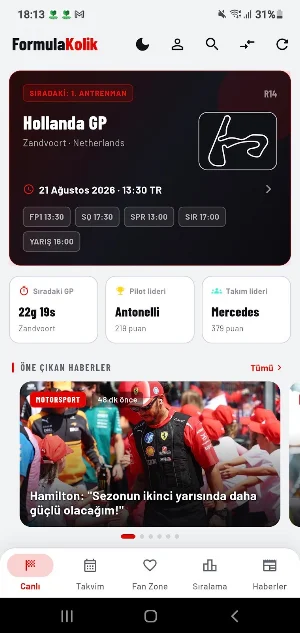 FormulaKolik - Puan Durumu Screenshot 0