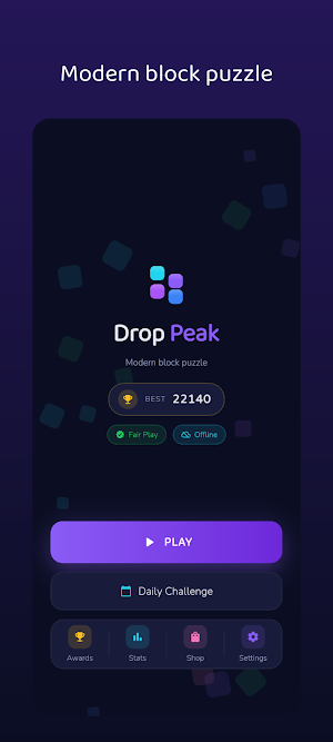 Drop Peak: Block Puzzle Screenshot 0