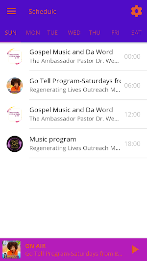 RLOM Go Tell Radio Screenshot 1
