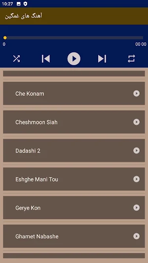 آهنگ های ایرانی غمگین Screenshot 2