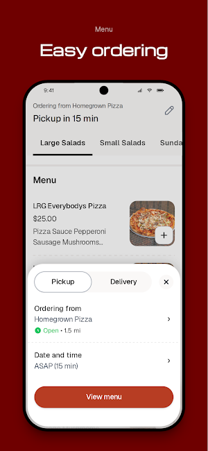 Homegrown Pizza To Go Screenshot 2
