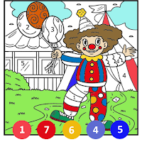 Color by number Virtual Circus
