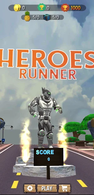 Heroes SuperRun:Endless Runner Screenshot 0