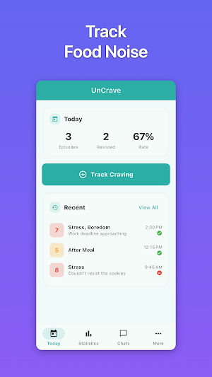 Food Noise Tracker: UnCrave Screenshot 0