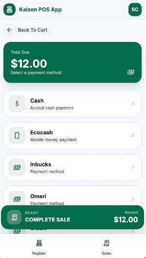 Kaizen POS Screenshot 1
