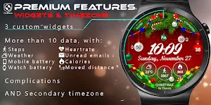 Christmas Lights Watch Face Screenshot 3