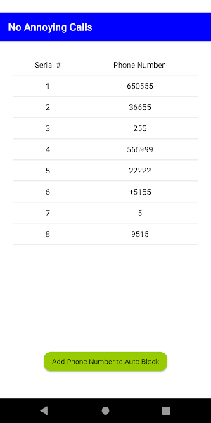 No Annoying Calls Screenshot 0
