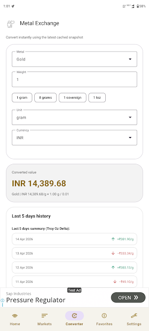 Metal Market: Prices Converter Screenshot 3