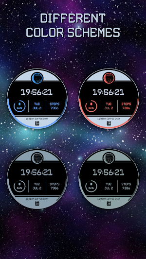 Starfield Moon Phase Minimal Screenshot 2