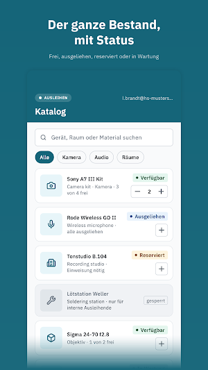 CampusVerleih Screenshot 0