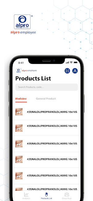 Alpro Employee App Screenshot 0