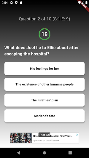 The Last of Us Trivia Quiz Screenshot 2
