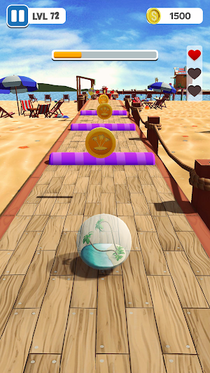 Beach Ball - Rolling Ball Game Screenshot 3