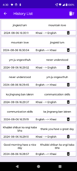 English To Khasi Translator Screenshot 2
