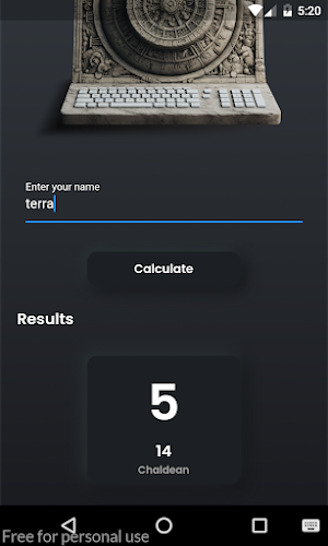 Chaldean Numerology Calculator Screenshot 0