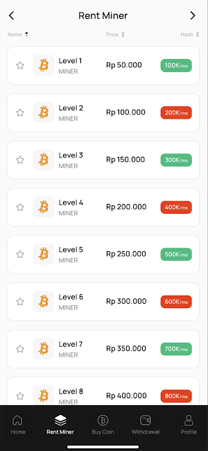 SHIB Cloud Miner Screenshot 1