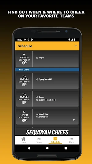 Sequoyah HS Chiefs Canton GA Screenshot 1
