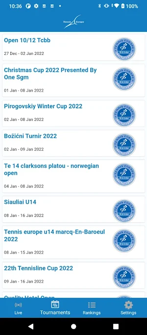 Tennis Europe Screenshot 0