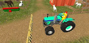 Village Farm Tractor Driving Screenshot 2