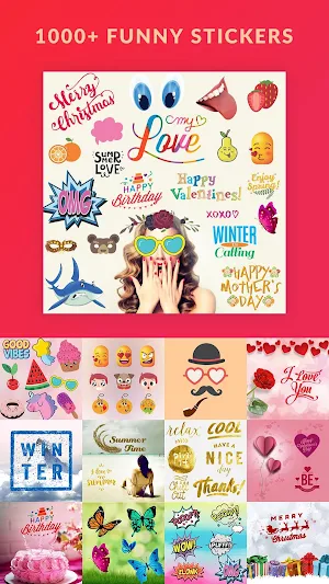 Text & sticker on photo editor Screenshot 2
