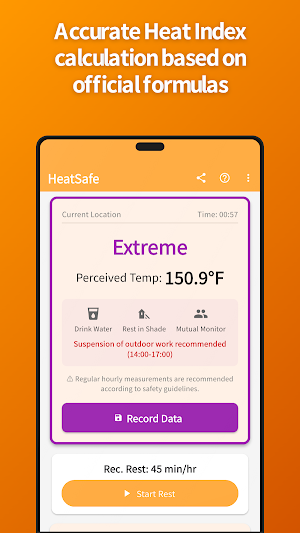 Heat Index Calculator - HeatSa Screenshot 0