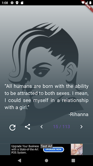 Rihanna Quotes and Lyrics Screenshot 1