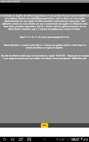 Agulha de buffon para tablet Screenshot 0