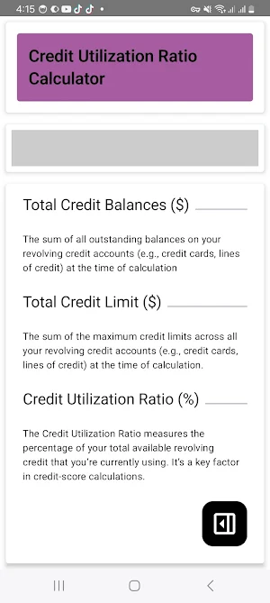 CUR Calculator Screenshot 1