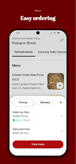Holden Pizza Screenshot 2