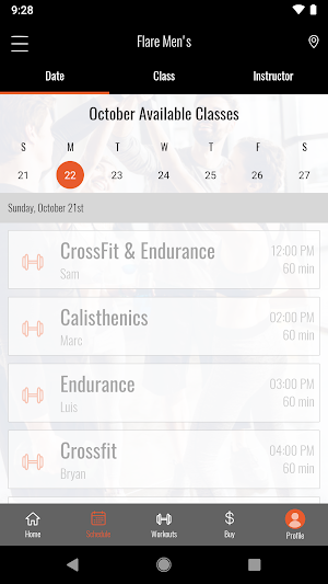 Flare Fitness Screenshot 3