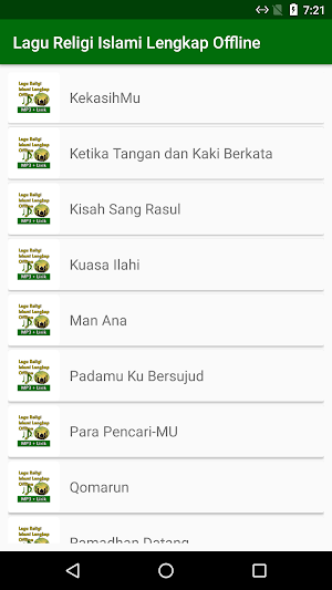 Lagu Religi Islami Offline + Lirik Screenshot 2