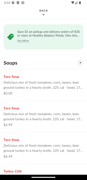 Healthy Balance Meals Screenshot 2